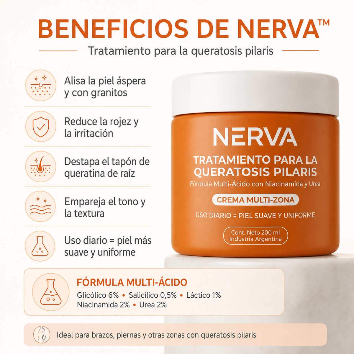 NERVA™ - Tratamiento para la Queratosis Pilaris
